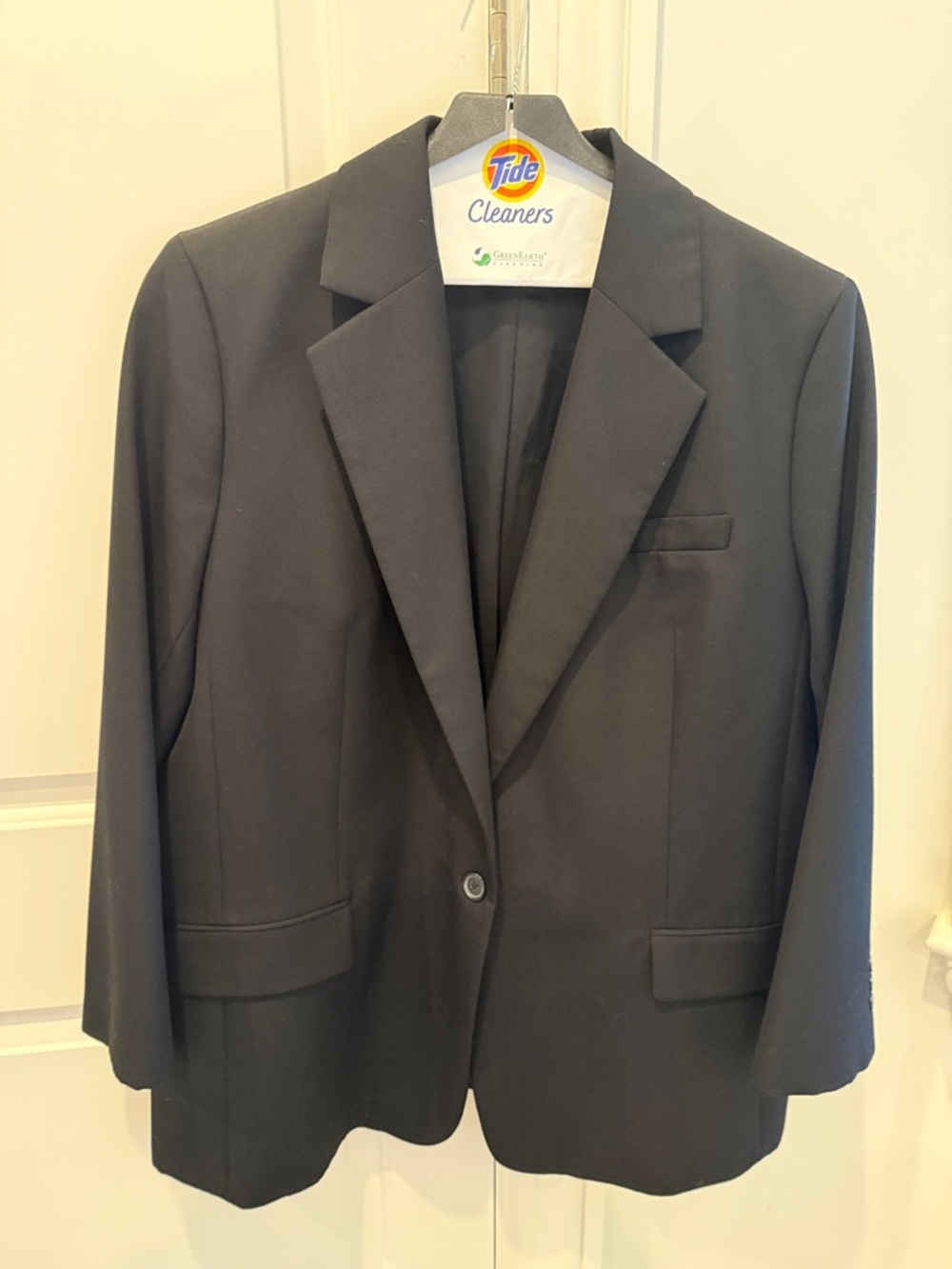 Banana Republic Black Single-Button Boyfriend Blazer Size 18